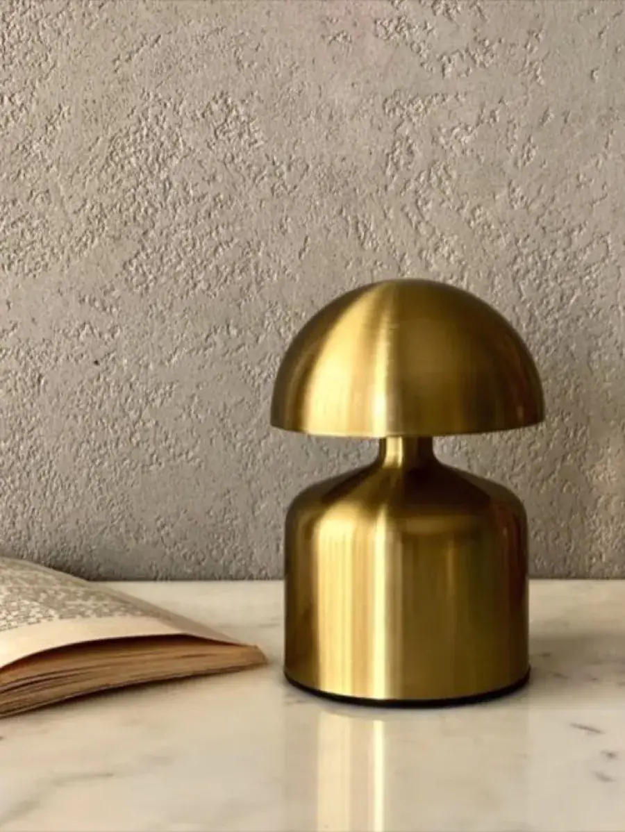 Gold Mushroom Table Lamp